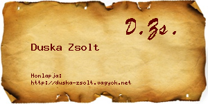 Duska Zsolt névjegykártya